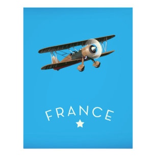 Impression Photo Affiche vintage de vol France