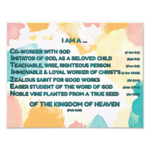 Impression Photo Affirmations bibliques arc-en-ciel w_Scripture 2