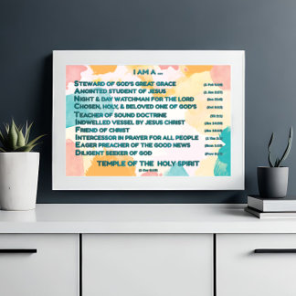 Impression Photo Affirmations bibliques arc-en-ciel w_Scripture 4