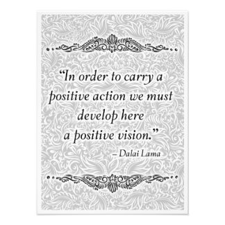 Impression Photo Afin de porter un positif - Citation positive