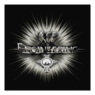 Impression Photo Âge De L'Ingénierie Typographie Art