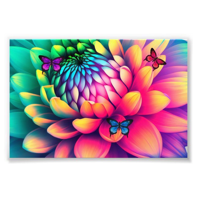 Impression Photo agrandissement des fleurs (Devant)