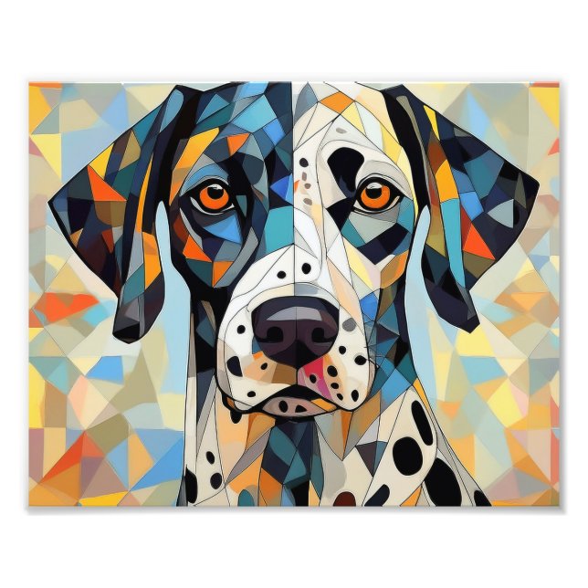 Impression Photo AI Cubism Chien (Devant)