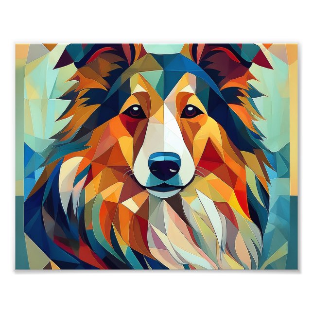 Impression Photo AI Cubism Chien (Devant)