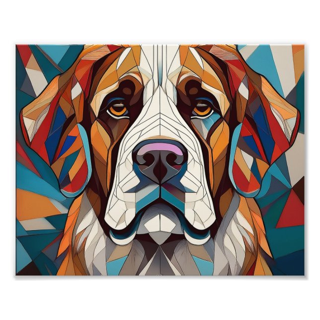 Impression Photo AI Cubism Chien (Devant)