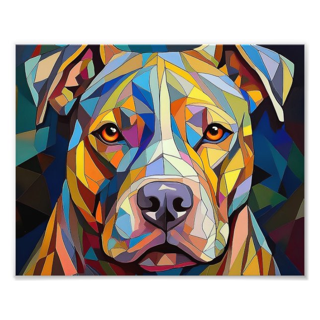 Impression Photo AI Cubism Chien (Devant)