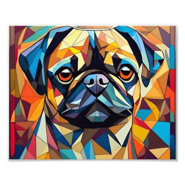 Impression Photo AI Cubism Chien (Devant)