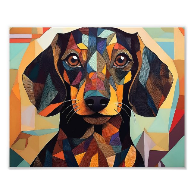 Impression Photo AI Cubism Chien (Devant)