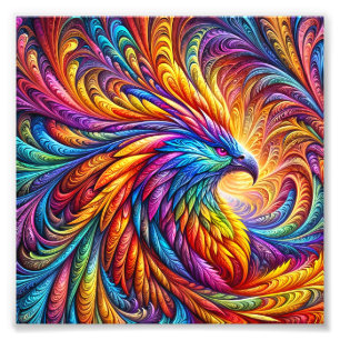 Impression Photo Aigle Coloré