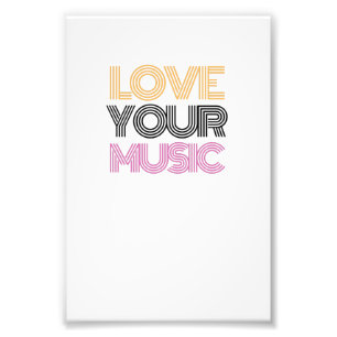 Impression Photo aimez votre musique