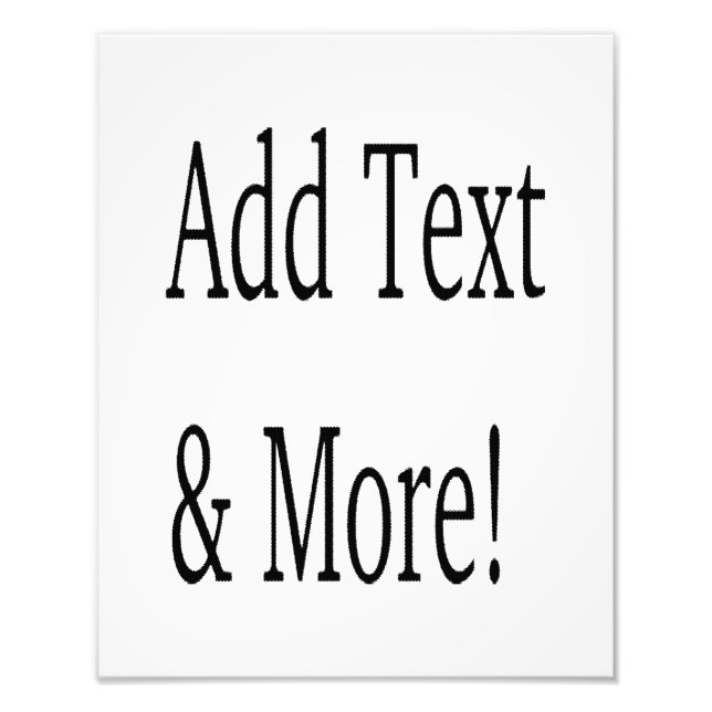 Impression Photo Ajouter du texte et plus ! Customisez votre propre (Devant)