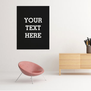 Impression Photo Ajouter votre propre texte personnalisé ici noir e