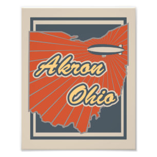 Impression Photo Akron, Ohio Art Imprimer - Oeuvres d'art de voyage