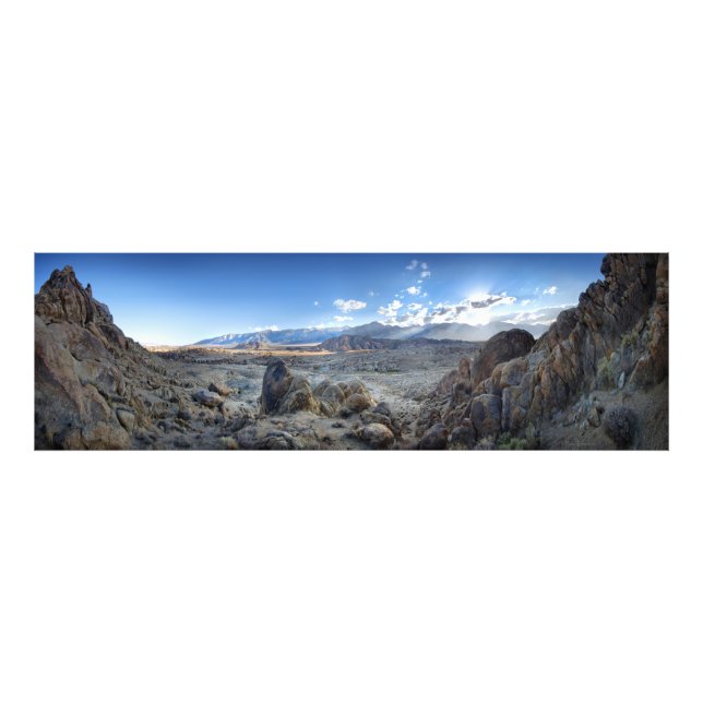 Impression Photo Alabama Hills Panorama - Owens Valley - Sierra (Devant)