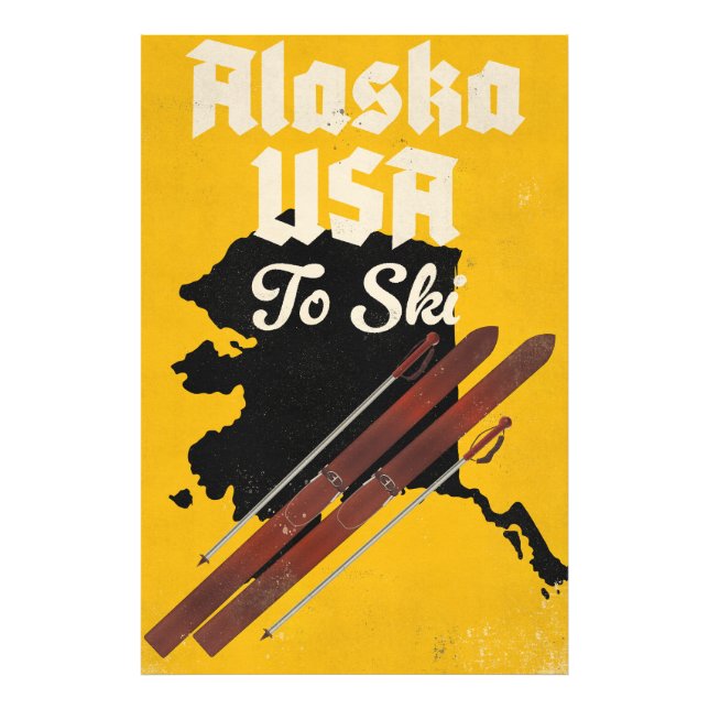 Impression Photo Alaska USA Pour Skier (Devant)