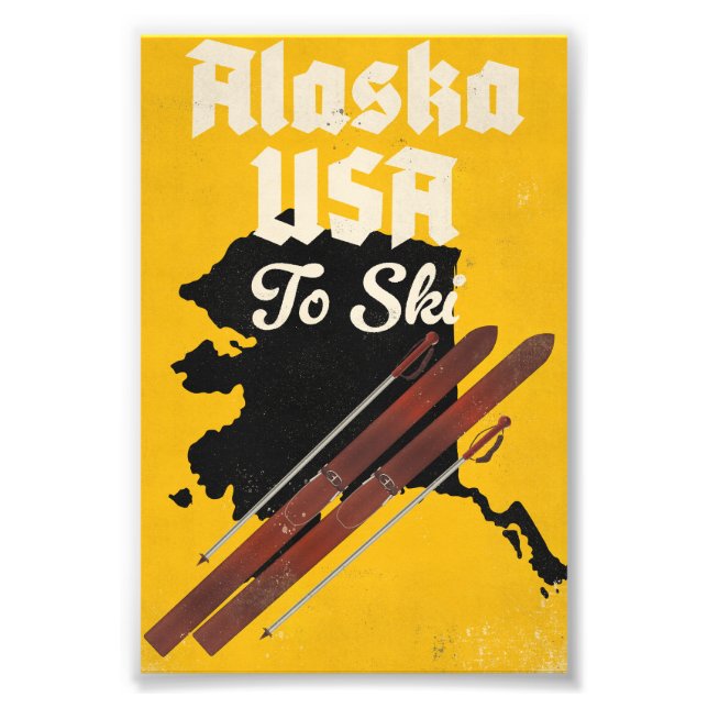 Impression Photo Alaska USA Pour Skier (Devant)