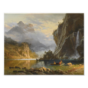 Impression Photo Albert Bierstadt - Indiens pêche à la traîne