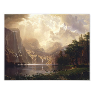 Impression Photo Albert Bierstadt - Parmi la Sierra Nevada