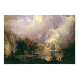 Impression Photo Albert Bierstadt - Paysage des Rocheuses