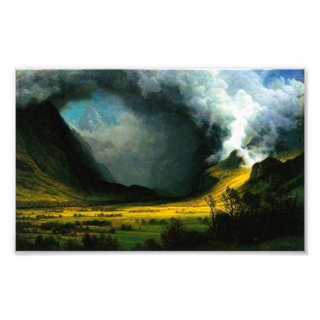Impression Photo Albert Bierstadt Storm in the Mountains Imprimer (Devant)