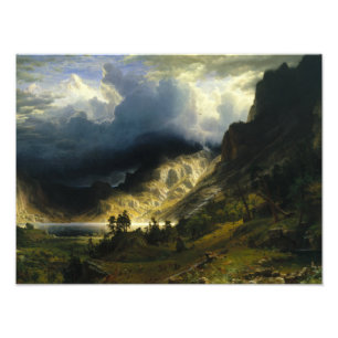 Impression Photo Albert Bierstadt - Tempête dans les montagnes Roc