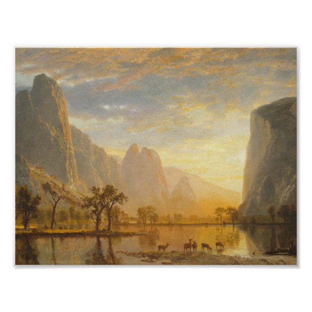 Impression Photo Albert Bierstadt - Vallée du Yosemite (Devant)