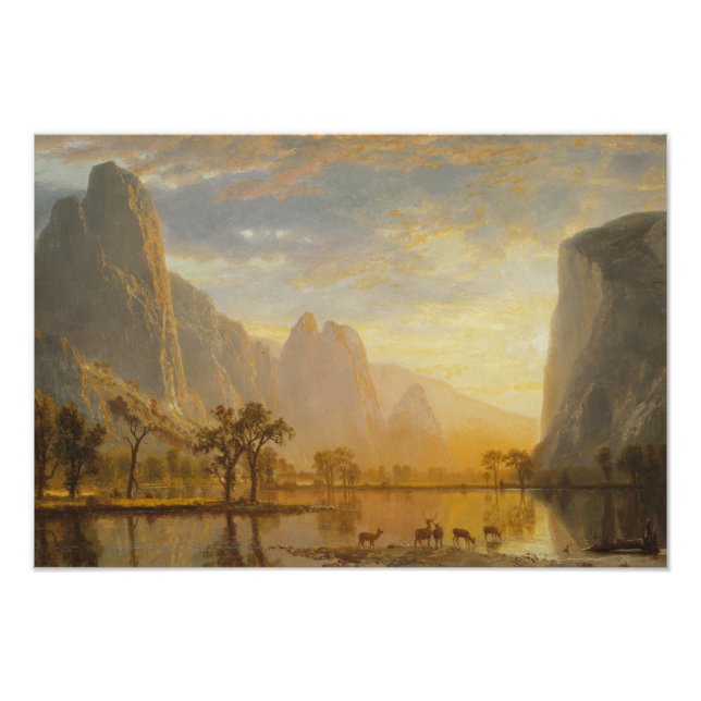 Impression Photo Albert Bierstadt - Vallée du Yosemite (Devant)