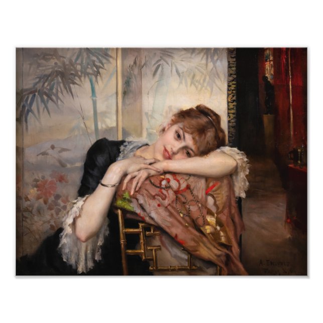 Impression Photo Albert Edelfelt - La Parisienne / Virginie (Devant)