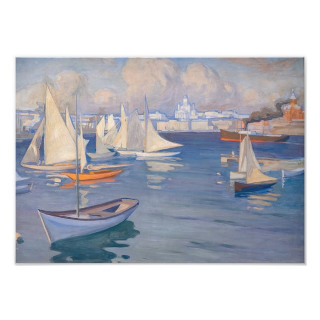 Impression Photo Albert Edelfelt - Port d'Helsinki (Devant)