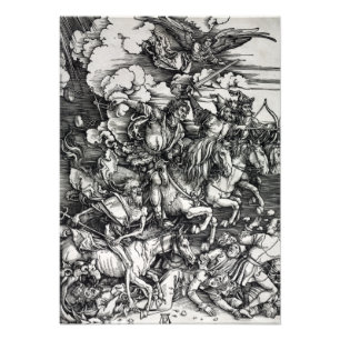 Impression Photo Albrecht Dürer Quatre cavaliers de l'Apocalypse Po