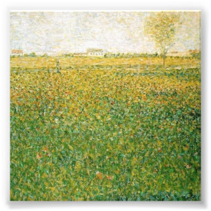 Impression Photo Alfalfa Fields Saint-Denis par Georges Seurat