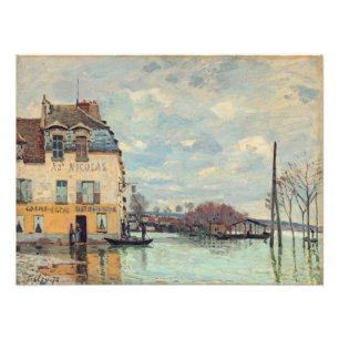 Impression Photo Alfred Sisley - Inondation à Port-Marly 1872