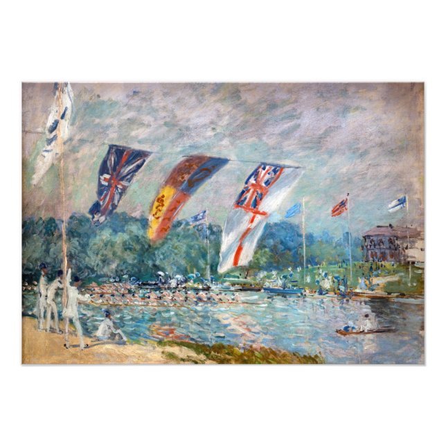 Impression Photo Alfred Sisley - Régates à Molesey (Devant)