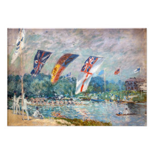 Impression Photo Alfred Sisley - Regatta à Molesey