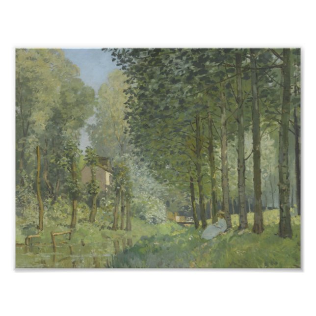 Impression Photo Alfred Sisley - Reposez le long du ruisseau (Devant)