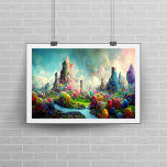 Impression Photo Alien coloré Enchanted Imaginaire Nature Paysage<br><div class="desc">Magnifique coloré,  enchanté imaginaire nature alien paysage peintre d'art moderne de l'IA art.</div>