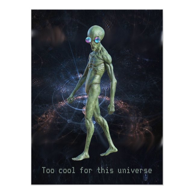 Impression Photo Alien En Lunettes de soleil (Devant)