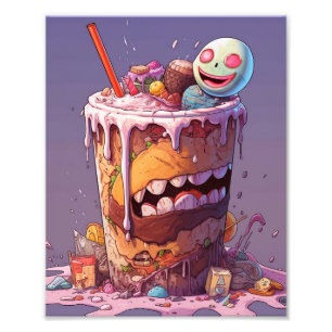 Impression Photo Alimentation Déplaisante effrayante