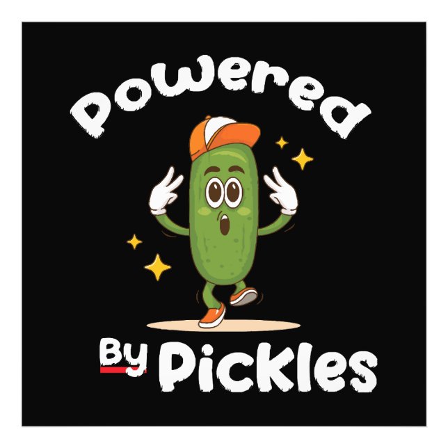 Impression Photo Alimenté par Pickles Nourriture Pickle Drôle (Devant)