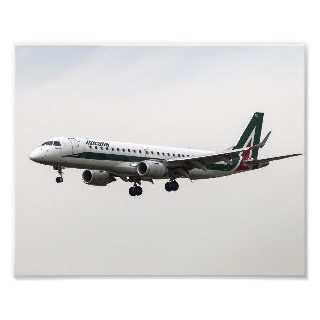 Impression Photo Alitalia Embraer 190 (Devant)