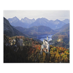 Impression Photo Allemagne, Bavière, Château de Neuschwanstein. Gra