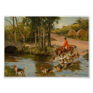 Impression Photo Aller à la rencontre Beagle anglais Hounds 1895