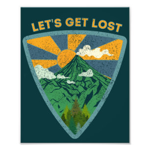 Impression Photo Allons nous perdre randonnée vintage