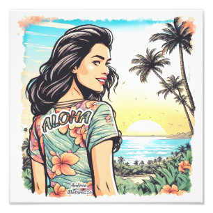 Impression Photo Aloha Girl