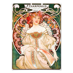 Impression Photo Alphonse Mucha F. Champenois Print