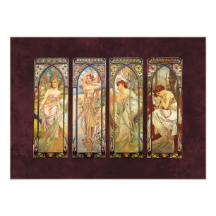 Impression Photo Alphonse Mucha, Le Temps du Jour