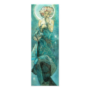 Impression Photo Alphonse Mucha Lune Clair De Lune Art Nouveau