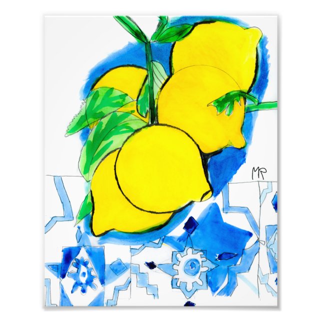 Impression Photo Amalfi Lemons II (Devant)