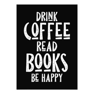 Impression Photo Amateur De Café Boire Café Lire Livres Soyez Heure