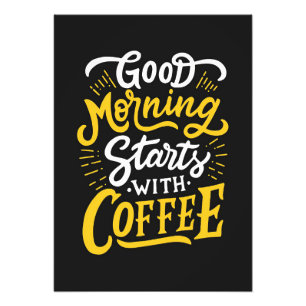 Impression Photo Amateur De Café Good Morning Commence Avec Café